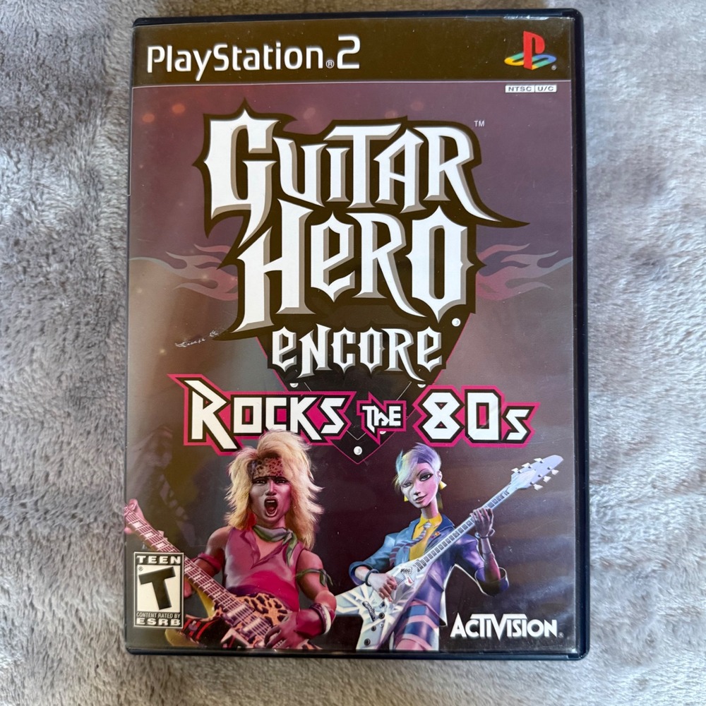 Guitar Hero Encore Rocks the 80s Sony PlayStation 2 PS2 CIB 2007 Activision